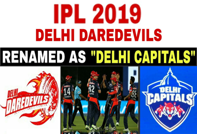 Indian Premier League 2019 Delhi Daredevils is now Delhi Capitals